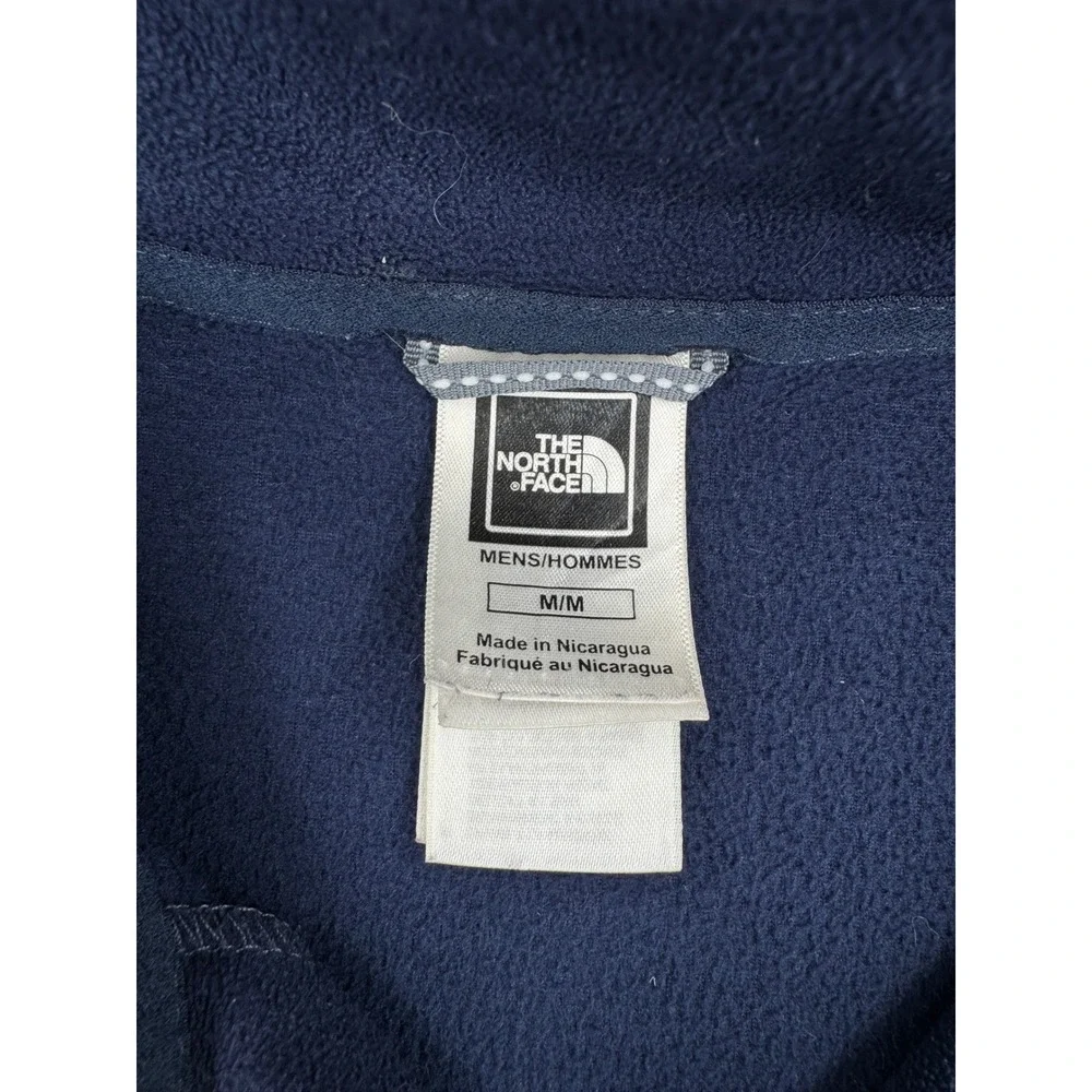 The North Face Mens Navy Blue TKA 100 Quarter Zip Fleece Pullover Jacket Size M